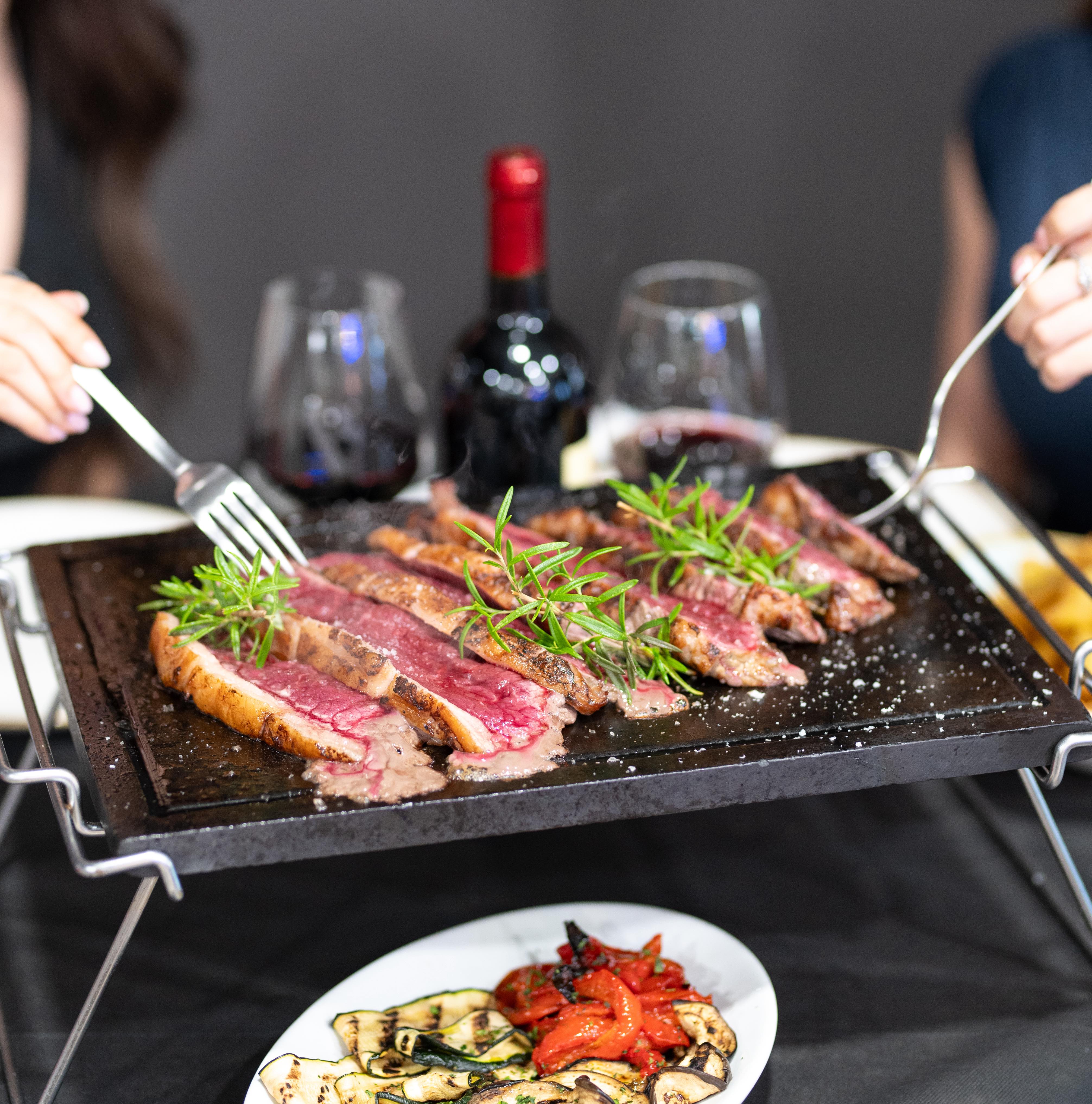 Tagliata di manzo con verdure grigliate